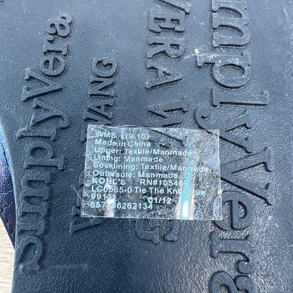 SIMPLY VERA sandals size 9-10‎ - Picture 6 of 7